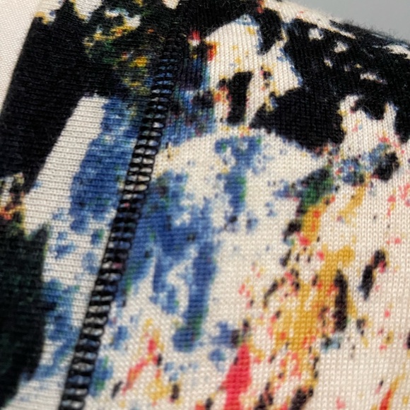 TORY BURCH Simone Patterned Abstract Cardigan Merino Wool {ZZ20} - Picture 9 of 11